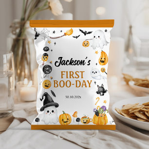 ハロウィーン幽霊誕生日パーティーチップバッグラッパー チラシ