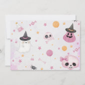 ハロウィーン幽霊誕生日パーティー サンキューカード (裏面)