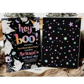 ハロウィーン幽霊誕生日招待状パーティーヘイBOO 招待状