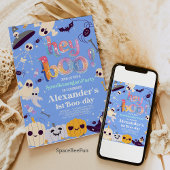 ハロウィーン幽霊誕生日招待状パーティーヘイBOO 招待状