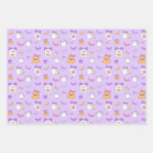 ハロウィーン幽霊誕生日 ラッピングペーパーシート (正面3)