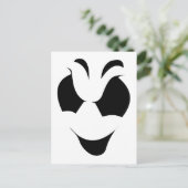 ハロウィーン幽霊顔 ポストカード (スタンド正面)