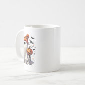 ハロウィーン幽霊飲みコーヒー コーヒーマグカップ (正面左)