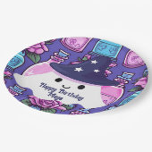 ハロウィーン幽霊魔法ポーションかわいい誕生日 ペーパープレート (アングル)