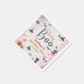 ハロウィーン幽霊1st誕生日パーティー スタンダードカクテルナプキン (角)