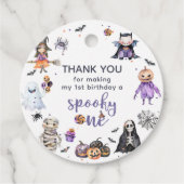 ハロウィーン幽霊1st誕生日パーティー フェイバータグ (正面)