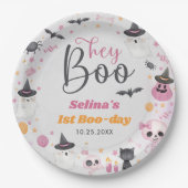 ハロウィーン幽霊1st誕生日パーティー ペーパープレート (正面)