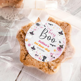 ハロウィーン幽霊1st誕生日パーティー ラウンドシール