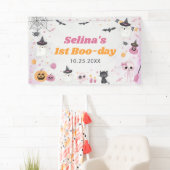 ハロウィーン幽霊1st誕生日パーティー 横断幕 (インサイチュ)