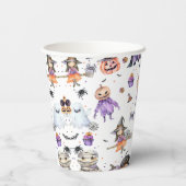 ハロウィーン幽霊1st誕生日パーティー 紙コップ (裏面)