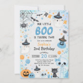 ハロウィーン幽霊2nd誕生日パーティー 招待状 (正面)