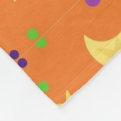 ハロウィーン幽霊、こうもり、ウィッチズ帽子 フリースブランケット (角)