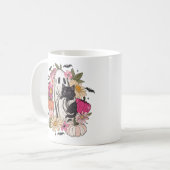 ハロウィーン幽霊 ガーリー コーヒーマグカップ (正面左)