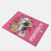 ハロウィーン幽霊 ガーリー ドアマット (アングル)