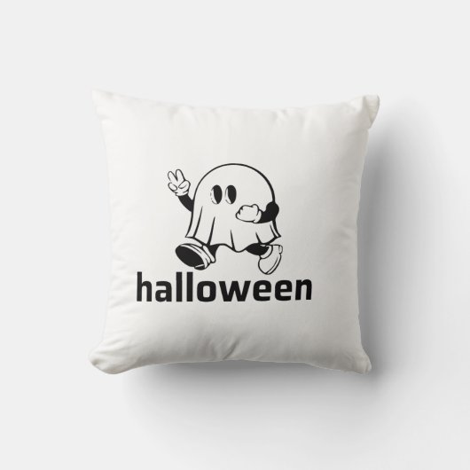 ハロウィーン幽霊 クッション (正面)