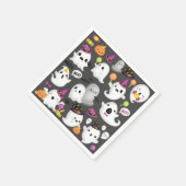 ハロウィーン幽霊 スタンダードカクテルナプキン (角)