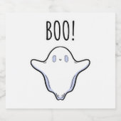 ハロウィーン幽霊 スパークリングワインラベル (シングルラベル)