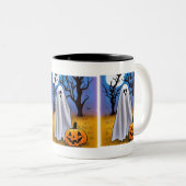 ハロウィーン幽霊 ツートーンマグカップ (正面右)