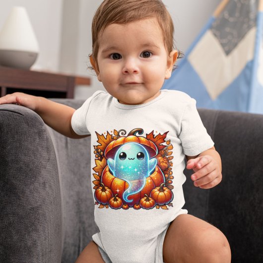 ハロウィーン幽霊 ベビーボディスーツ