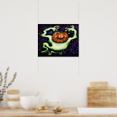 ハロウィーン幽霊 ポスター (キッチン)