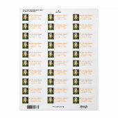 ハロウィーン幽霊 ラベル (フルシート)