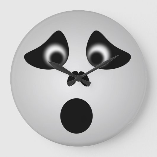 ハロウィーン幽霊 ラージ壁時計 (正面)