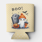 ハロウィーン幽霊 – 墓石、ジャックオランタン、こうもり 缶クーラー (裏面)