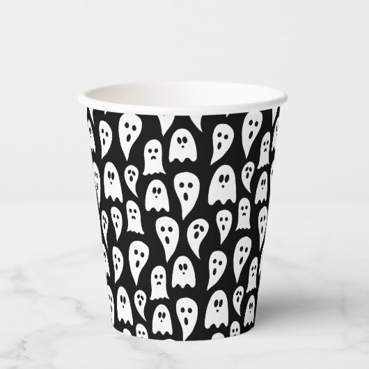 ハロウィーン幽霊 紙コップ (正面)