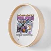 ハロウィーン幽霊、郵便局員 壁時計 (傾斜)