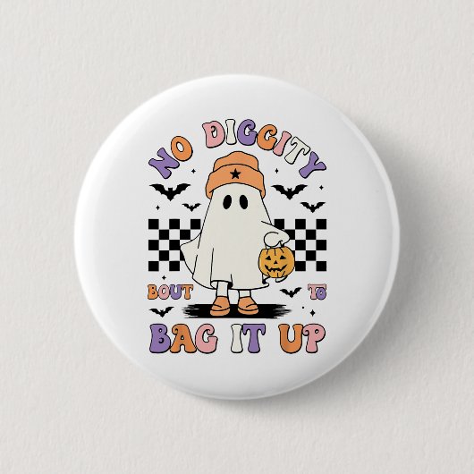 ハロウィーン幽霊No Digity To G It Up Boy Kid 缶バッジ (正面)