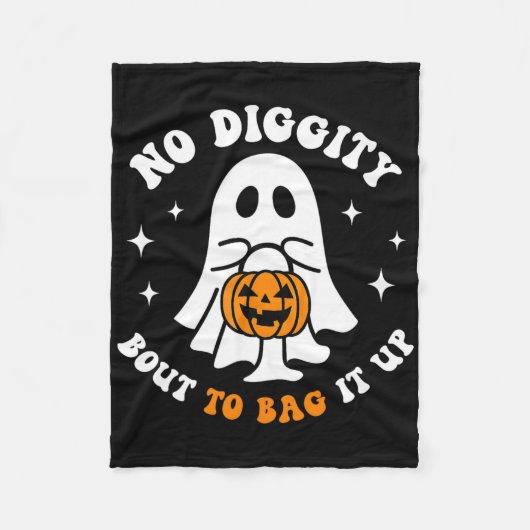 ハロウィーン幽霊No Digity To G It Up Toddler フリースブランケット (正面)