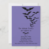 ハロウィーン引っ越し祝いパーティーパーティーと新しいアドレス 案内状 (裏面)