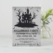 ハロウィーン引っ越し祝いパーティーパーティーグレイハローウィンパーティ 招待状 (スタンド正面)