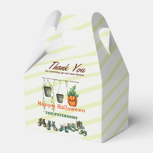 ハロウィーン引っ越し祝いパーティーパーティーグレムリンシューズプラント フェイバーボックス (正面サイド)