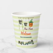 ハロウィーン引っ越し祝いパーティーパーティーグレムリンズウェルカムライム 紙コップ (正面)