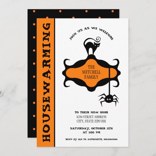 ハロウィーン引っ越し祝いパーティーパーティー (正面/裏面)