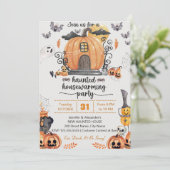 ハロウィーン引っ越し祝いパーティーパーティー 招待状 (スタンド正面)