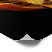 ハロウィーン彫刻ジャックオランタン怖い顔 ポスター (角)