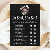 ハロウィーン彼は、彼女はブライダルシャワーゲームと言った 招待状