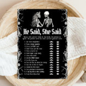 ハロウィーン彼は、彼女はブライダルシャワーゲームと言った 招待状