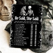 ハロウィーン彼は、彼女はブライダルシャワーゲームと言った 招待状