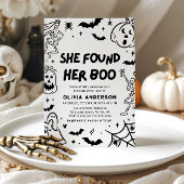 ハロウィーン彼女は彼女のブーブライダルシャワーを見つけた 招待状