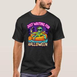 ハロウィーン待ちきれないゾンビの夏 Tシャツ
