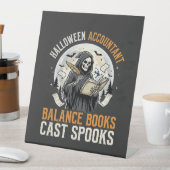 ハロウィーン後の暗闇のアカウンティング 台座サイン (インサイチュ)