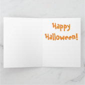 ハロウィーン怖いおもしろい休日幽霊セーBoo カード (内部)