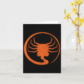 ハロウィーン怖いエイリアンフェイスハウガーホラーパンプキンラ カード (黄色い花)