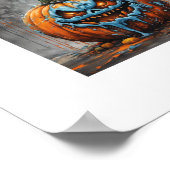 ハロウィーン怖いカボチャのポスター ポスター (角)