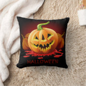 ハロウィーン怖いカボチャカスタマイズ-  クッション (ブランケット)