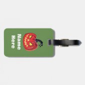 ハロウィーン怖いカボチャ名前をカスタムするラゲッジタグ ラゲッジタグ (裏面横)