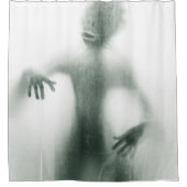 ハロウィーン怖いシルエットモンスターシャワーカーテン シャワーカーテン (正面)